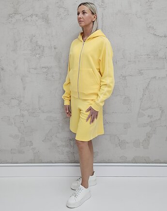 Dita komplet bluza na zamek i spodenki z lamówkamii Butter Yellow, Ablush