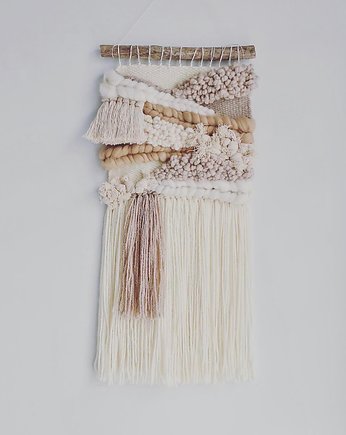 Makatka Makrama Beż, wool and stick