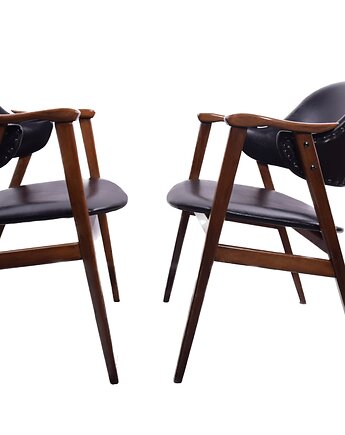 Para zgrabnych foteli lata 60 buk super wygodne 78x60x60 cm, Strzecha