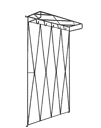 Wieszak, garderoba z lat 60., Think Modern