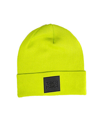 Neonowo zielona czapka beanie 100% bawełna, Takapara