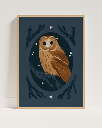 Plakat A4/kartka Puszczyk, Emilia Skwarska