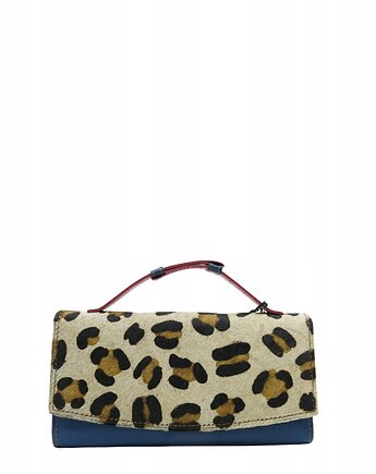 Portfel damski skórzany klapka wzór skóra naturalna na prezent eko OLIVKA, Olivka Warsaw