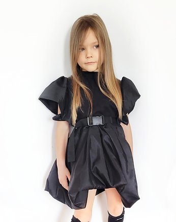 Sukienka dla dziewczynki w kolorze czarnym, SlowVillage
