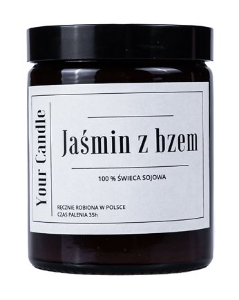 ŚWIECA SOJOWA JAŚMIN Z BZEM 180ml-Your Candle, Your Candle