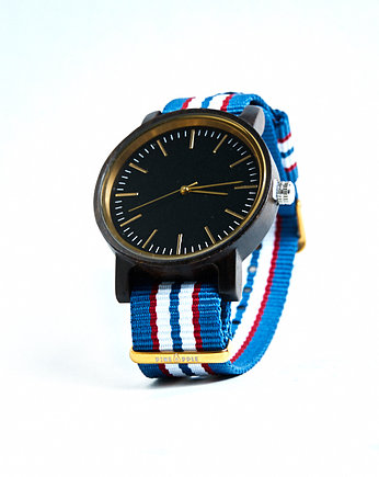 BLUE NAVY - drewniany zegarek, Pineapplestyle