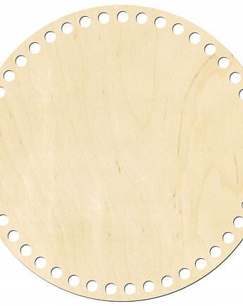 Baza Drewniana KOŁO Okrąg 25cm 6mm do Szydełkowania Dno Spód Koszyka Dekor, smxdsgn