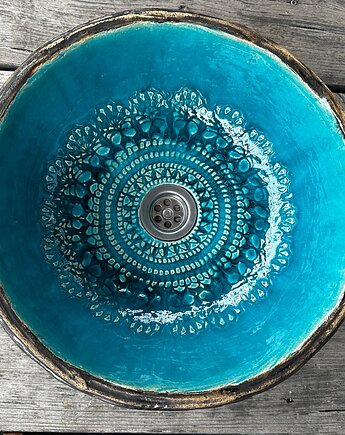 UM23 Umywalka ceramiczna z koronką, Dekornia