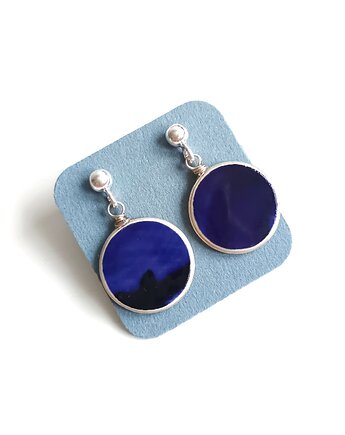 Kolczyki ceramiczne Włocławek, biżuteria z talerzy