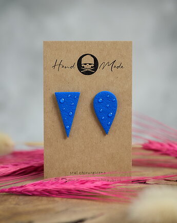 Kolczyki Nie Do Pary - chabrowe, LaCzapaKabra.biju