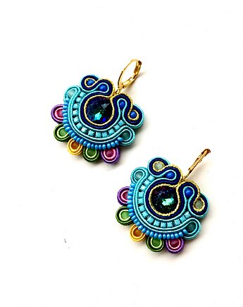 Sutaszowe kolczyki COLOURS, Sylwia Żak