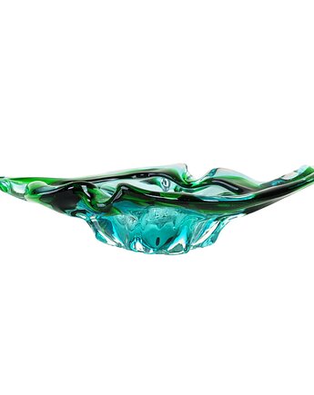 Patera, szkło Murano, włoski design, lata 60, produkcja: Włochy, Przetwory design