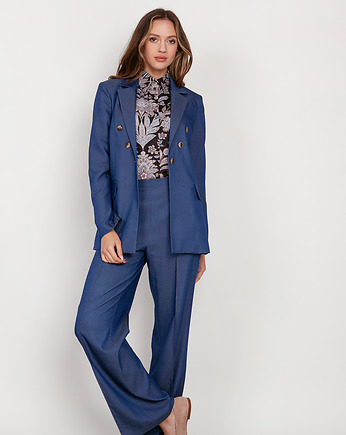 Klasyczny żakiet - ZA121 jeans, Lanti