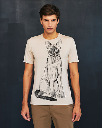 Siamese Cat Men's T-shirt hummus, SELVA