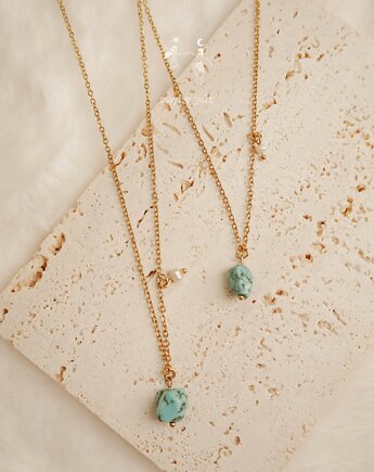 Długi łańcuszek 70 cm z kamieniem, Maybe Jwlr