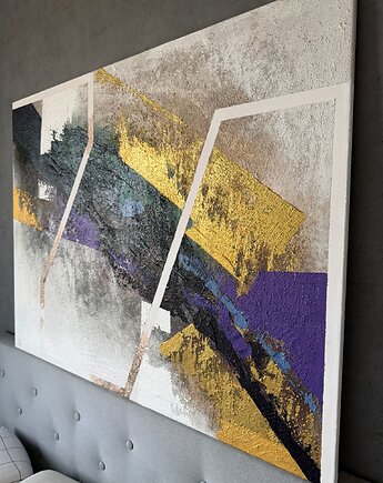 Obraz strukturalny abstrakcyjny Tylko Iluzja, Aneta Miel