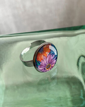 AUTUMN FLOWER pierścionek dla dziewczynki, muamua design