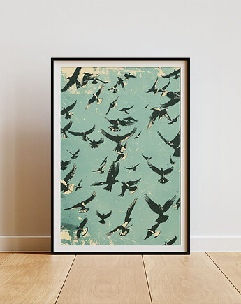 Plakat - Bird swarm, Harry Monkey