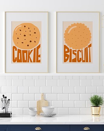 Plakat Cookie i Biscuit - zestaw dwóch plakatów, Pracownia Och Art
