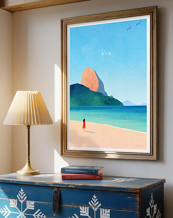 Plakat Rio De Janeiro Brazylia - Głowa Cukru, minimalmill