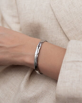 Srebrna regulowana bransoletka ze stali szlachetnej premium Paraiso Marle, Paraiso