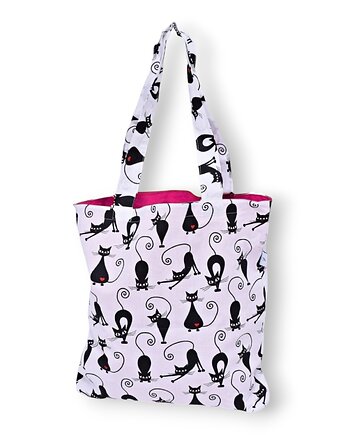 Torba na zakupy shopperka eko torba siatka kotki shopper koty, Uszyciuch