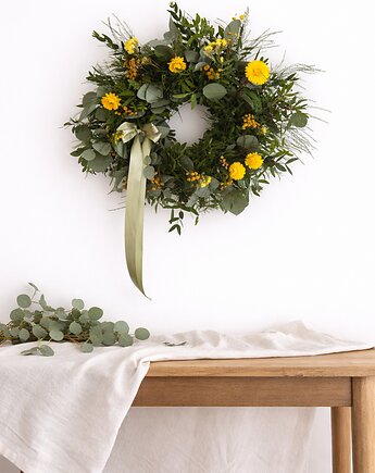 Wianek wiosenny zieleń i suszki, Łąka