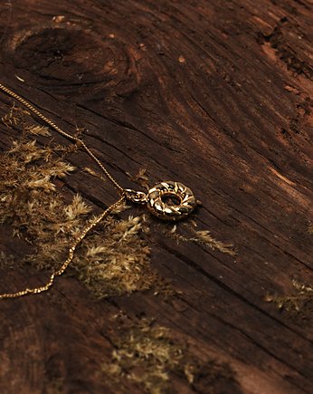 Obwarzanek naszyjnik mały pozłacany, Hetman Jewelry