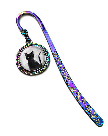 Kolekcja Starlight - zakładka - czarny kot, yenoo