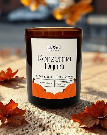 Świeca Sojowa Korzenna Dynia 280 ml, Yosa Candle