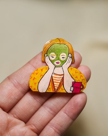 Broszka domowe spa Agaty, Pintura