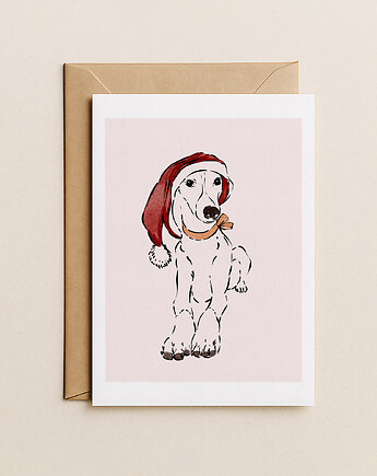Kartka świąteczna z pieskiem, Mint In Paper