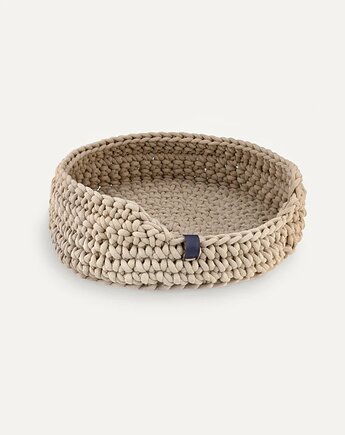 Legowisko dla kota ze sznurka z recyklingu COTTON beige, Lillabel Pet Brand