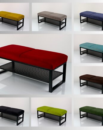 Ławka Tapicerowana Industrialna Kolory Rozmiary LGM-522, EMRA WOOD DESIGN
