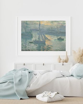 PLAKAT Monet, wschód słońca, impresja, black dot studio