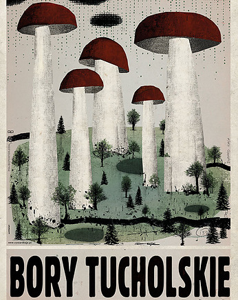 Plakat Bory Tucholskie (R. Kaja) 98x68 cm, Galeria LueLue