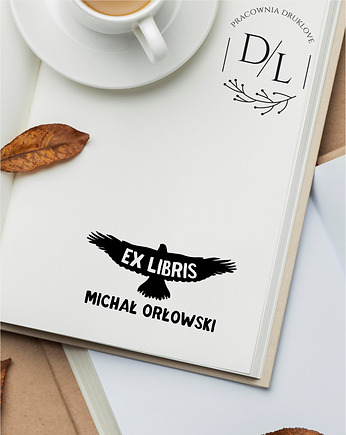Stempel Ex Libris Exlibris personalizowany Orzeł, DrukLove