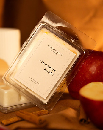 Wosk Sojowy zapachowy do kominka Cinamon Apple, Chmolowska Jewellery