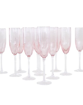 Komplet kieliszków do prosecco, francuski design, lata 70, produkcja: Francja, Przetwory design