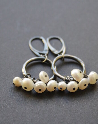 Kolczyki perły na kole, fado