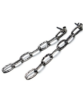 Kolczyki srebrne Chain vol. 7, Katia i krokodyl