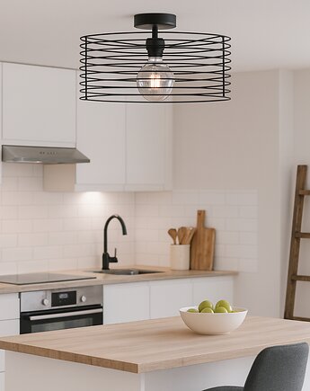 Lampa sufitowa do kuchni ANORI druciany żyrandol w stylu loft, lampy loftowe LYSNE LOFT