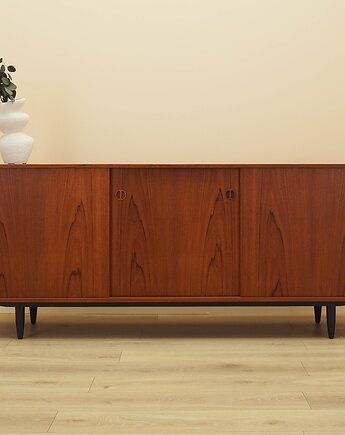 Sideboard tekowy, duński design, lata 70, produkcja: Dania, Przetwory design