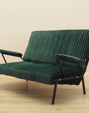 Sofa zielona, włoski design, lata 70, produkcja: Włochy, Przetwory design