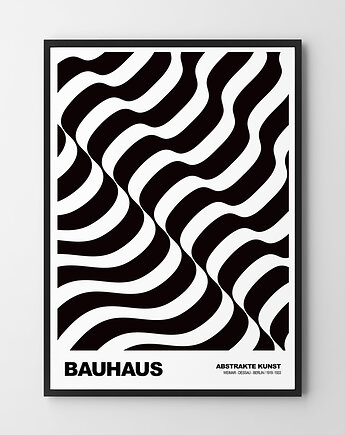 Plakat Geometria Bauhaus Black and white, HOG STUDIO