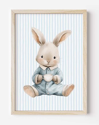 Plakat Na Ścianę Dla Chłopca Niebieskie króliczki nr. 11, Dekoracjan