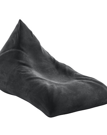 Pufa leżanka Velvet Głęboka Czerń, Yellow Tipi