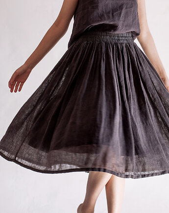 Lniana spódnica TUTU antracytowa, TAFTYLI