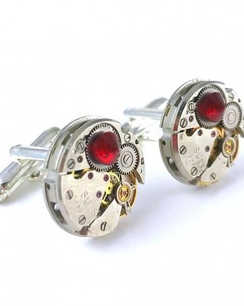 Spinki - ROUND III Red diamond, DROBINY CZASU