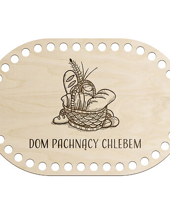 Baza Podstawa do Szydełkowania DNO Koszyka na Pieczywo Chleb ze Sklejki 6mm, smxdsgn